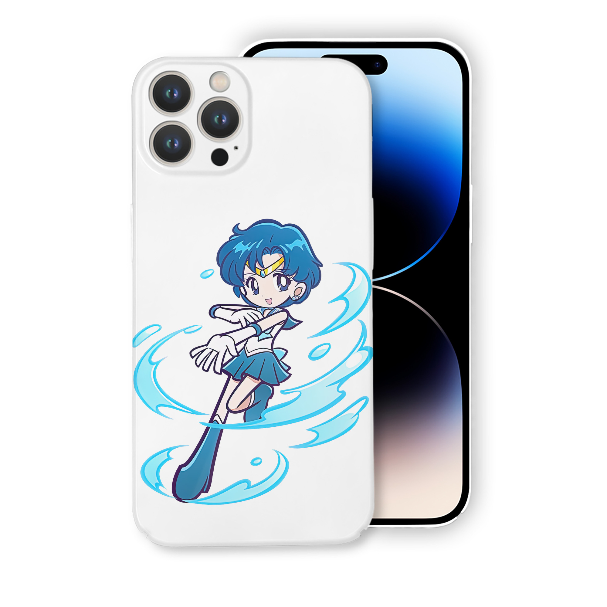 （画像用） 美少女戦士セーラームーン 水野 亜美 みずの あみ Sailor Moon Mizuno Ami 【iPhone 14シリーズ対応】ハードケース